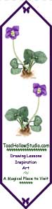 Violet Origami Bookmark