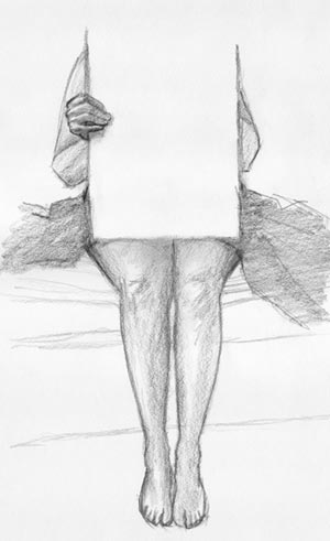seated figure - self portrait